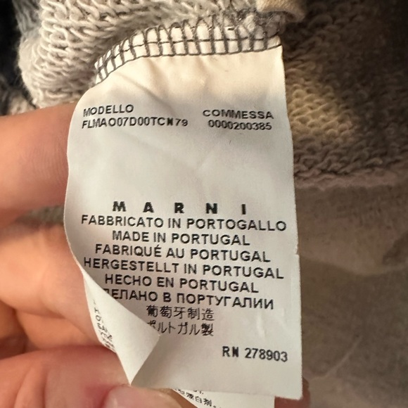 Marni heather gray sweatshirt with pouch pocket EUC - size 38 (US 4/6 or Sm) - Picture 7 of 13